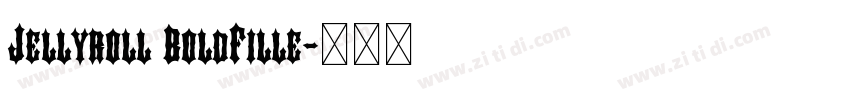 Jellyroll BoldFille字体转换